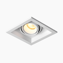 Modern LED spotlight with adjustable focus and recessed square design tiago