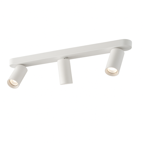 Modern round LED spotlight with multiple surface-mounted cylinders - vue 10 sur 9