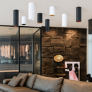 Modern round aluminium LED spotlight