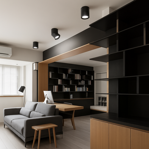Loft modern round adjustable LED spotlight - vue 3 sur 11