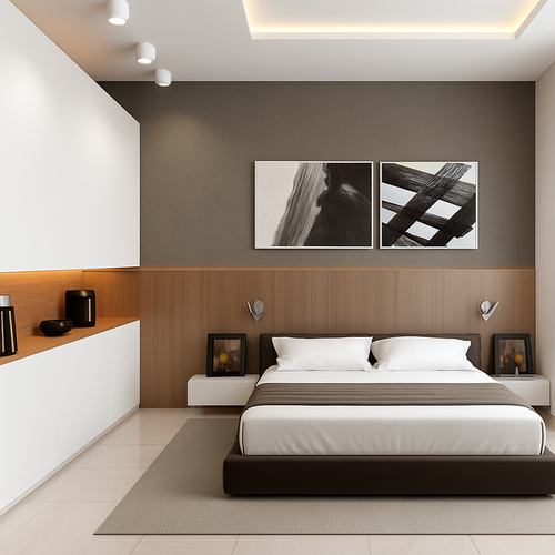 Round LED spotlight with 360° adjustable direction - vue 2 sur 8
