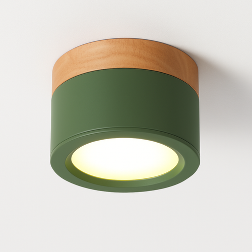 Spots LED cylindrique à base en bois Botimi - vue 7 sur 12