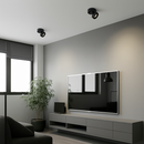 Round adjustable LED spotlights