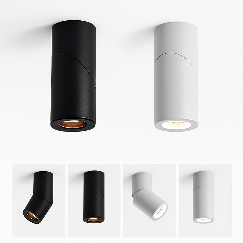Dimmable rotating LED spotlights for indoor lighting