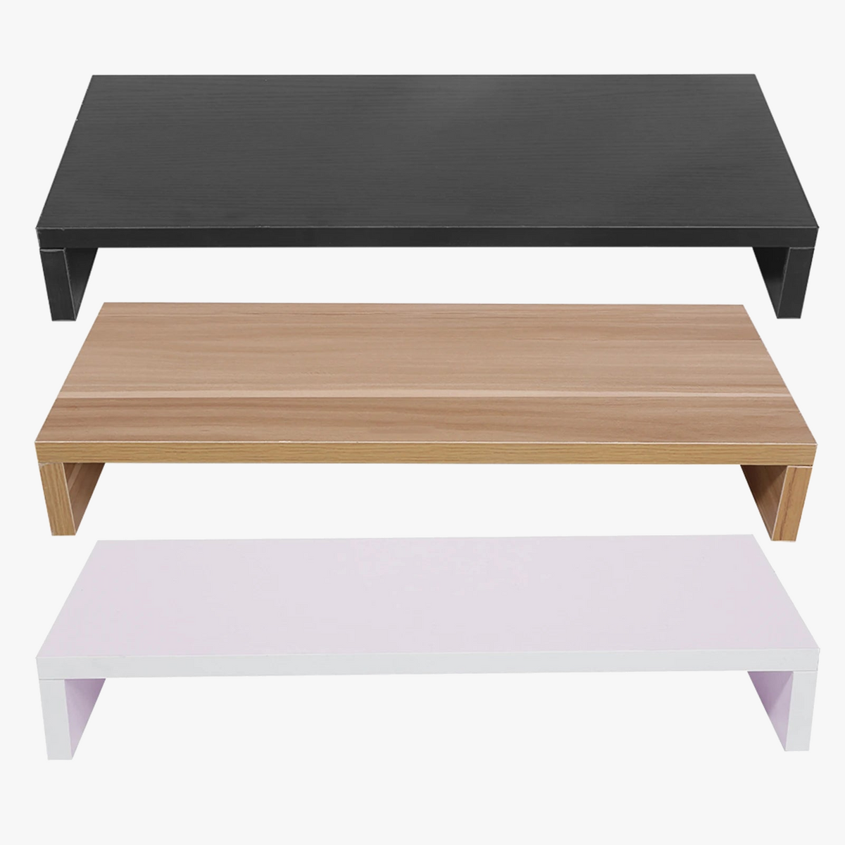 wooden stand for computer screen and monitor