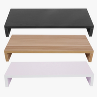 wooden stand for computer screen and monitor