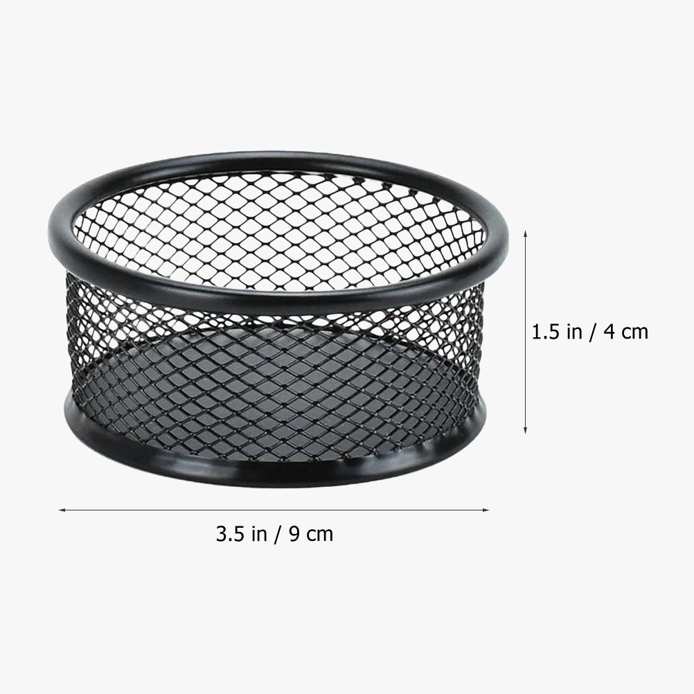 mesh desk holders for paper clips and storage