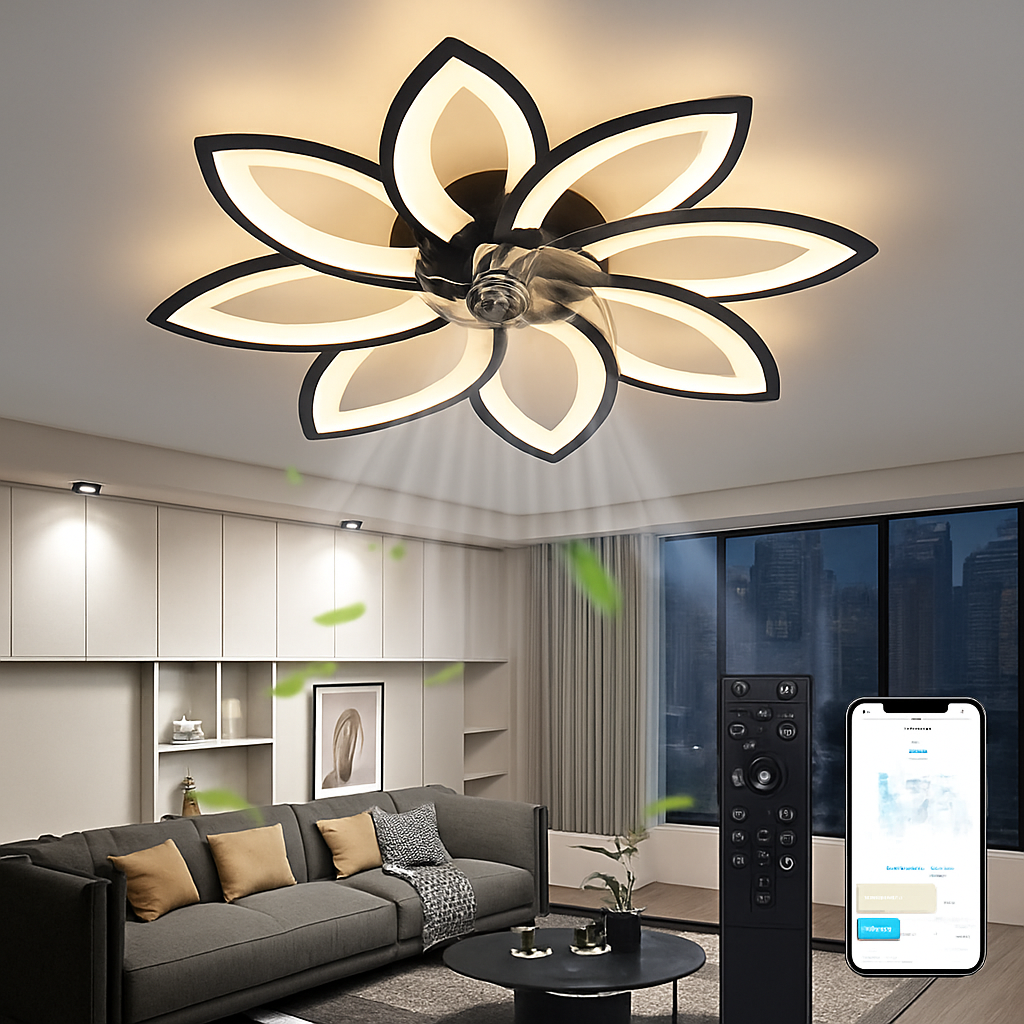 Pendant ceiling light with remote control for modern home lighting