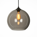 Clear modern glass ball pendant light