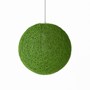Wicker paper ball pendant light