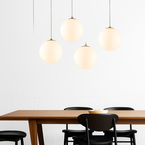 Modern creative personality glass ball pendant light - vue 5 sur 14
