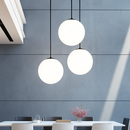 Modern creative personality glass ball pendant light