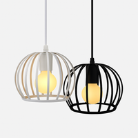 Drop cage ball pendant light