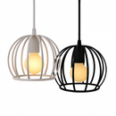 Drop cage ball pendant light