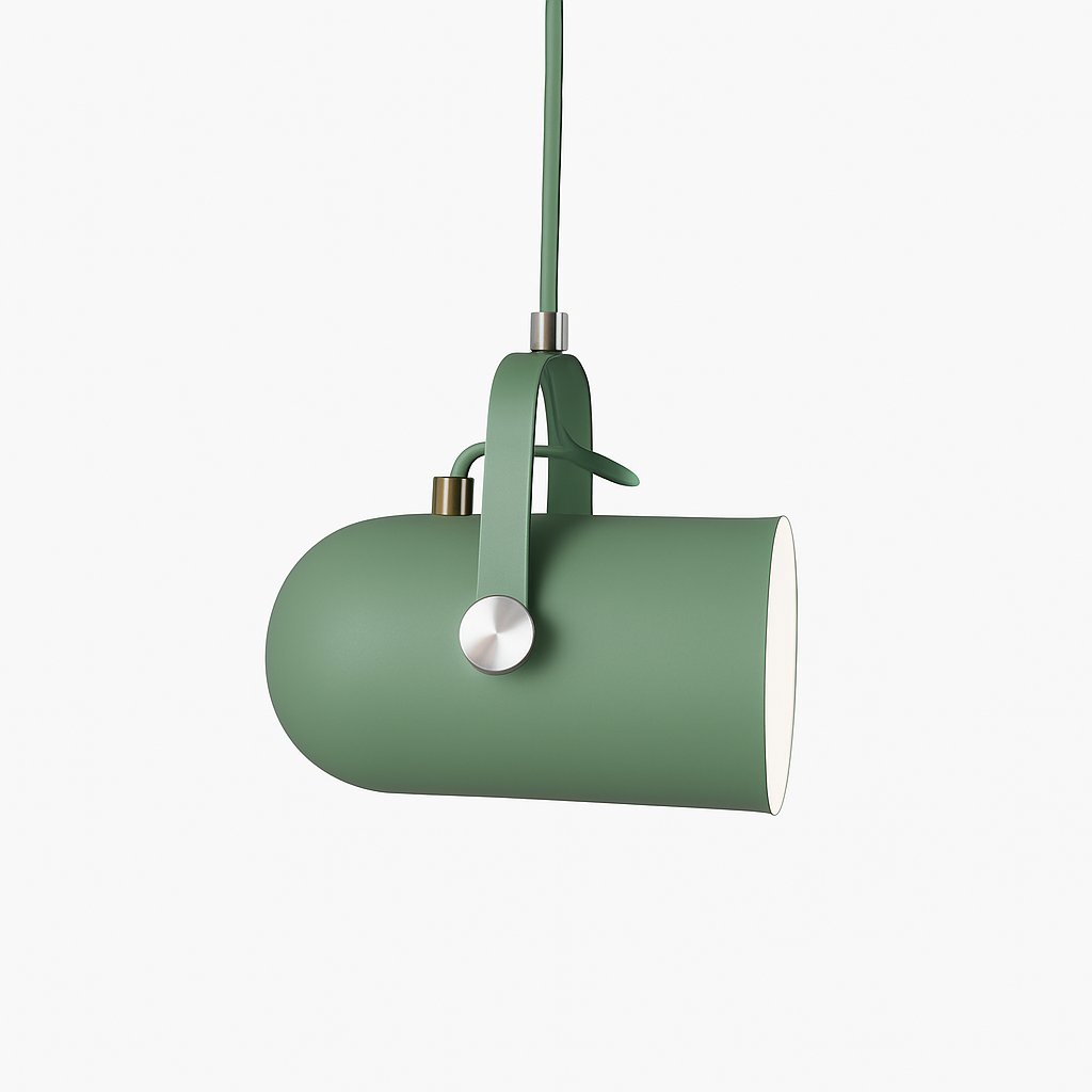Coloured aluminium pendant spotlight - vue 8 sur 9