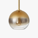 Loft amber glass ball design pendant light
