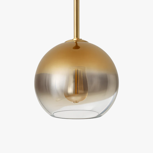 Loft amber glass ball design pendant light