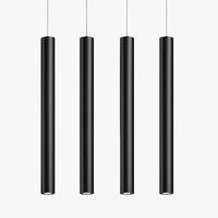 Cylindrical designer suspension light with LED Cob