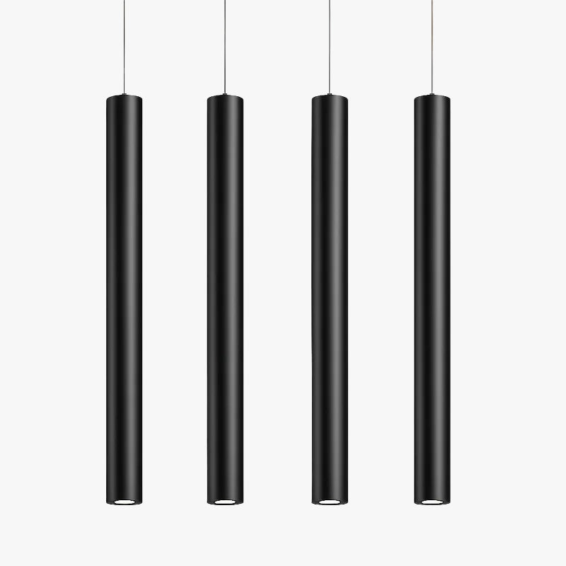 Cylindrical designer suspension light with LED Cob