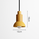 Designer wooden and metal pendant light in various shapes window