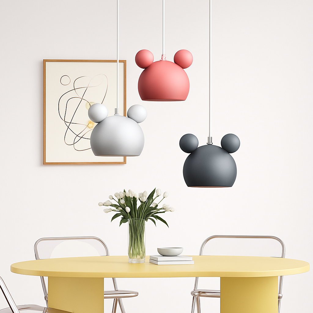 Decorative metal LED pendant light