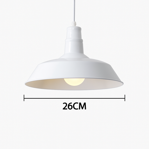 Designer LED pendant light with colourful macaron shade loft style