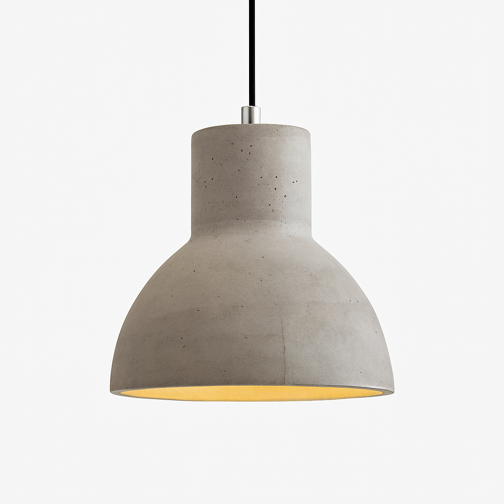 Designer LED cement pendant light (several shapes)
