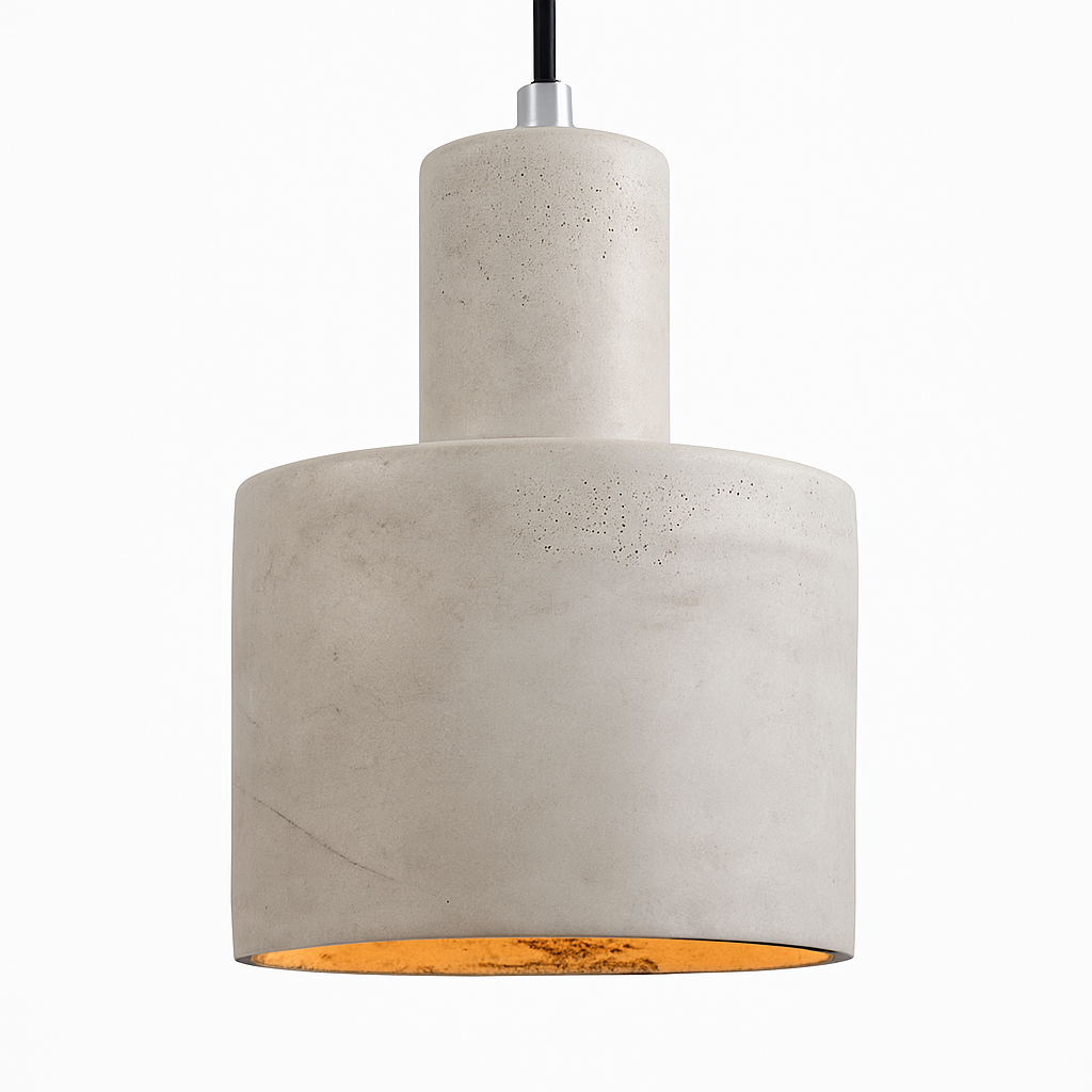 Designer LED cement pendant light (several shapes) - vue 11 sur 11