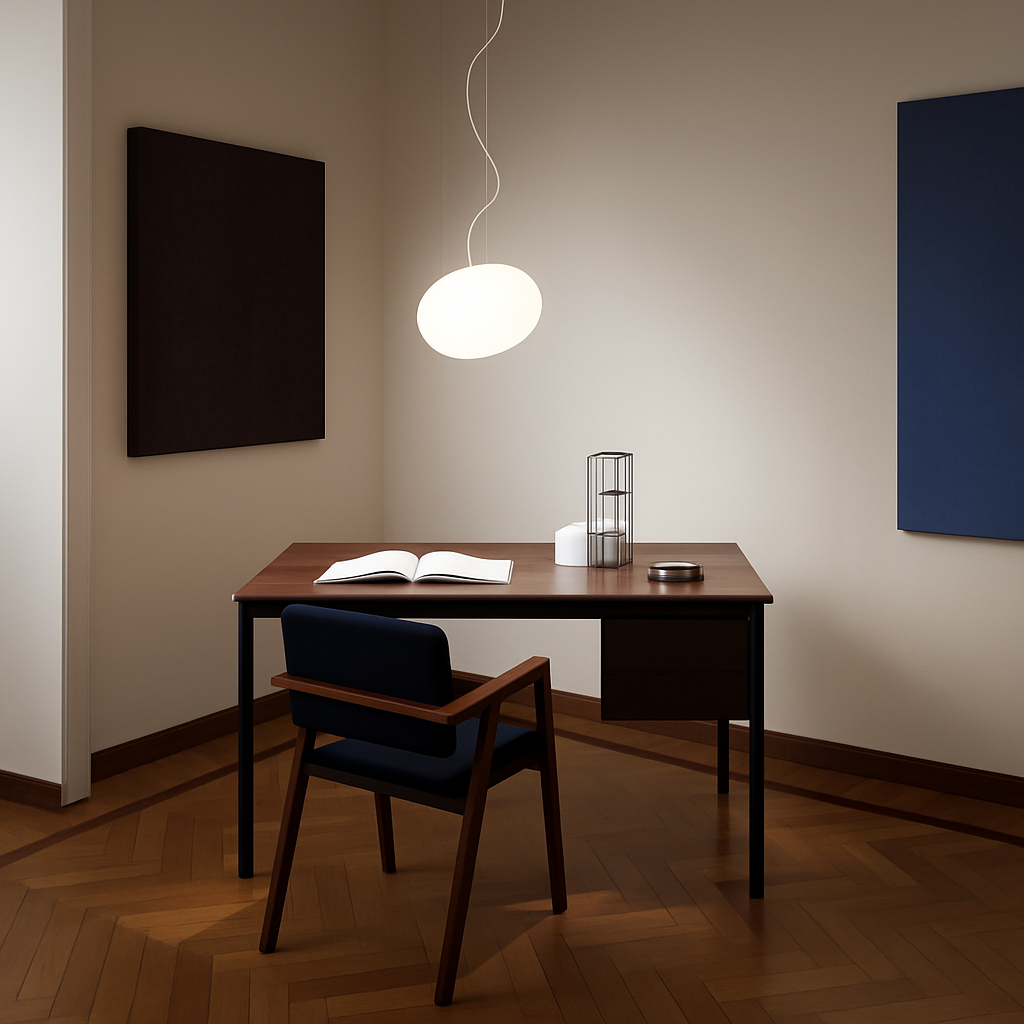 Designer LED pendant light in the shape of a white bubble Italian Design