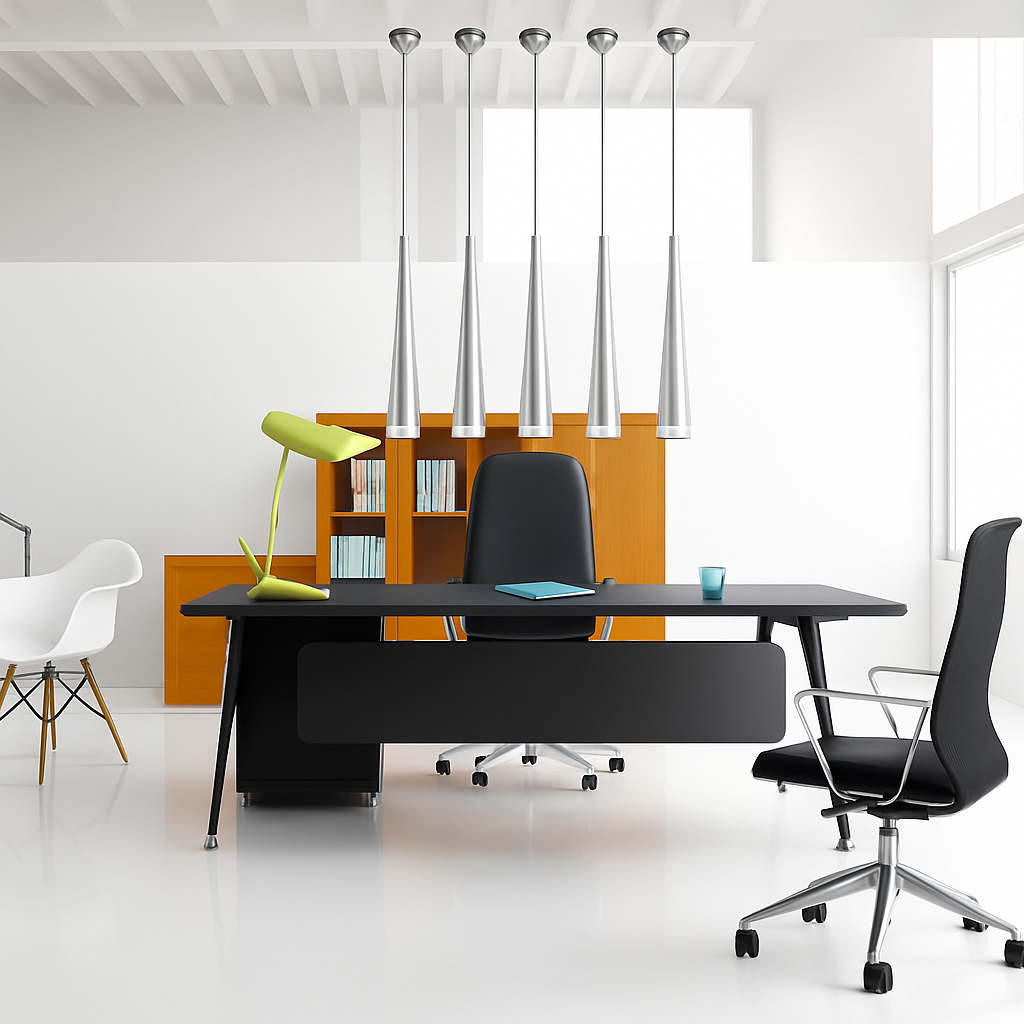 Cone-shaped designer LED pendant light (various colours) - vue 4 sur 6