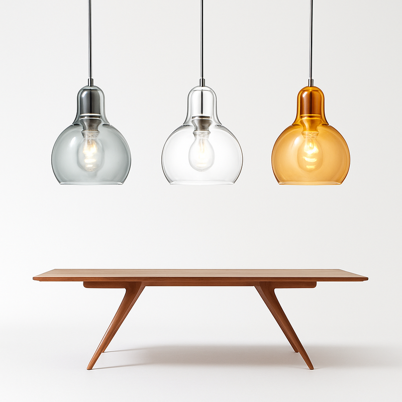 Loft glass LED pendant light