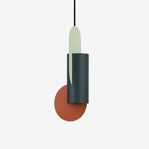 Design LED pendant light with colourful African shapes - vue 14 sur 13