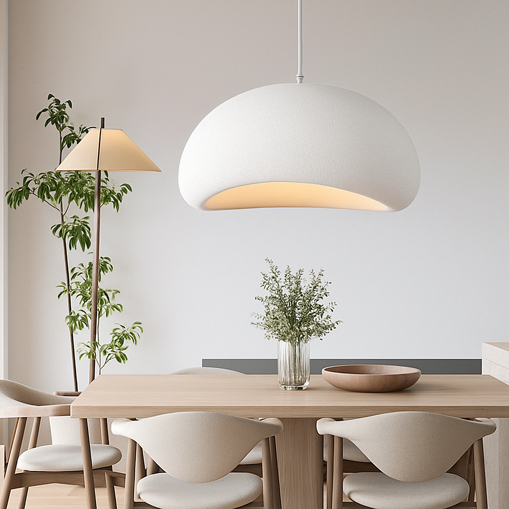 Minimalist designer LED pendant light with original Boaz shape