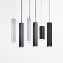 Rectangular LED designer pendant light (black or white)