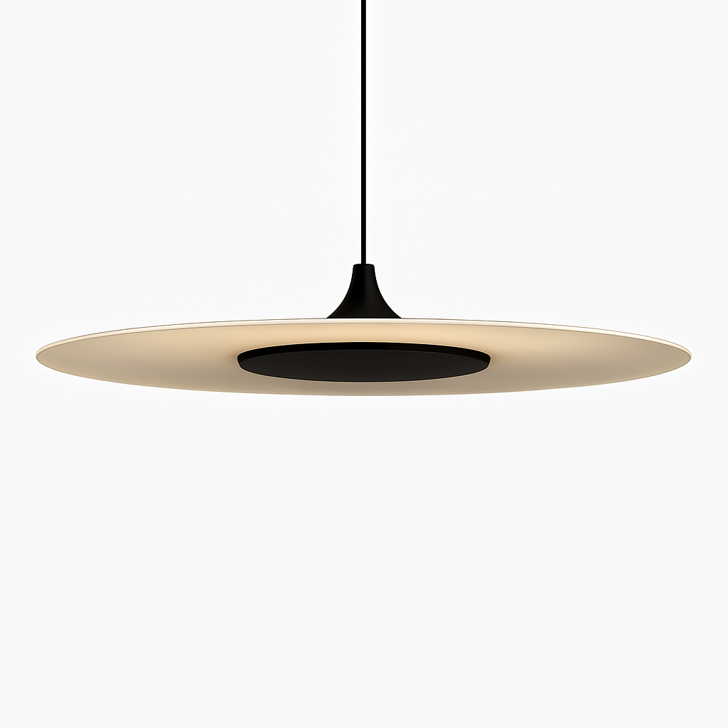 Minimalist round designer pendant light