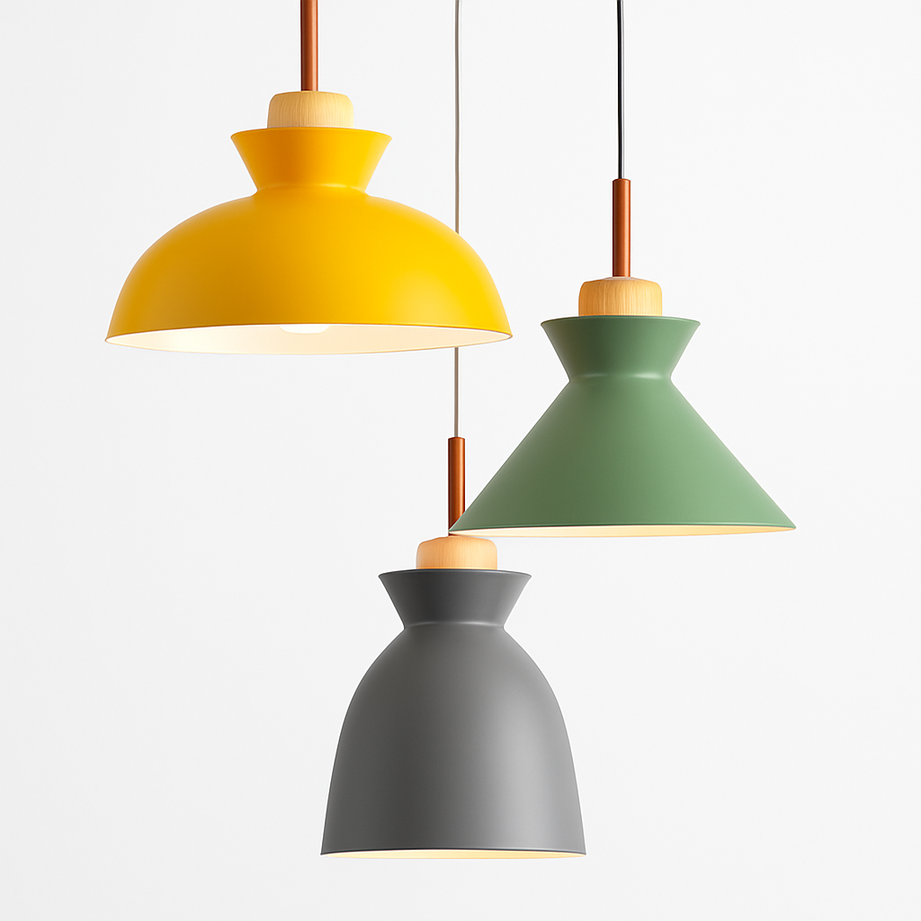 Modern designer LED colour pendant light