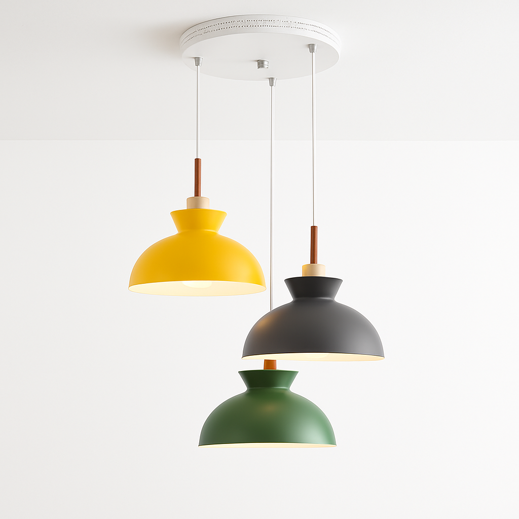 Modern designer LED colour pendant light
