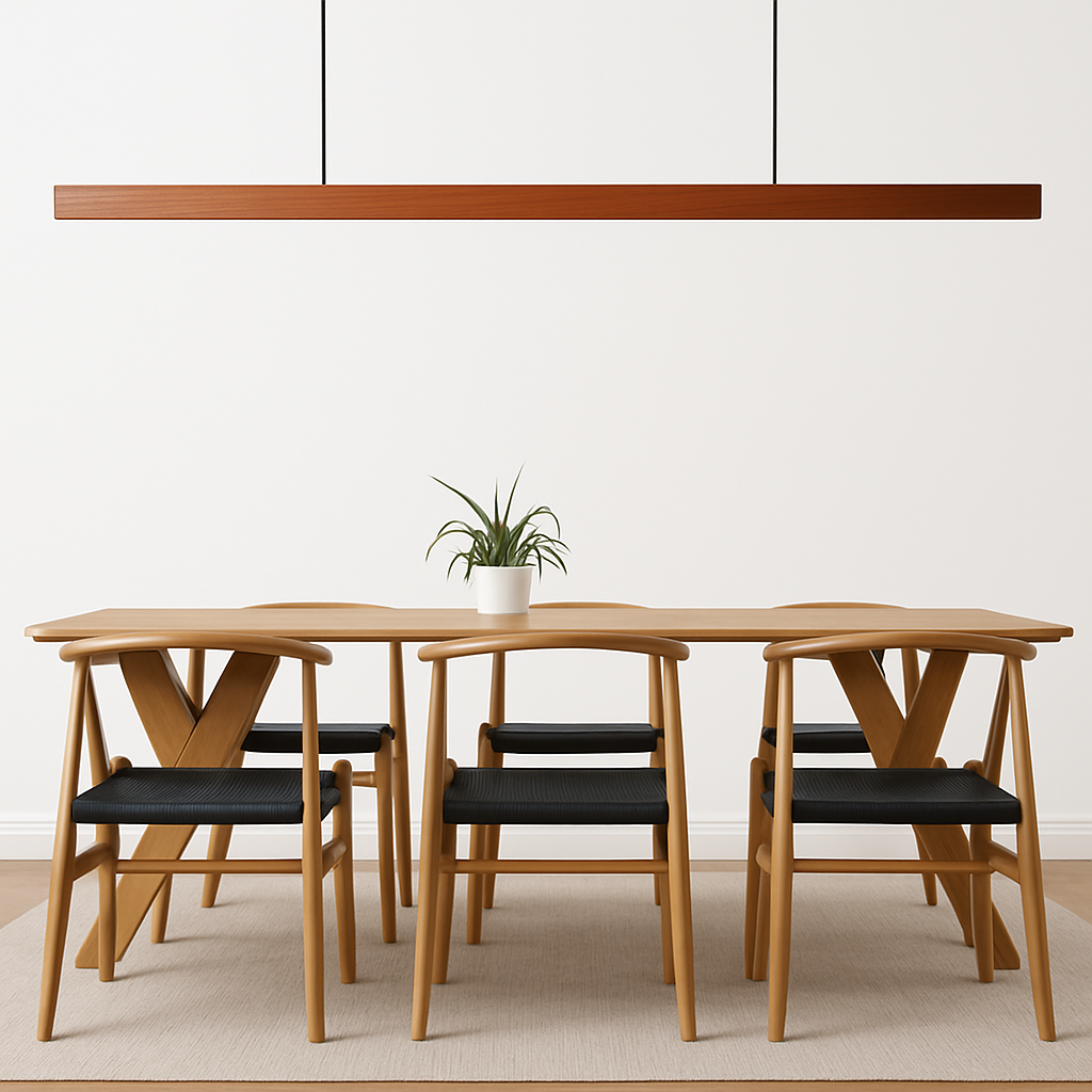 Modern design wooden LED pendant light hang