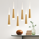 Aluminium and acrylic pendant light for kitchen and bar