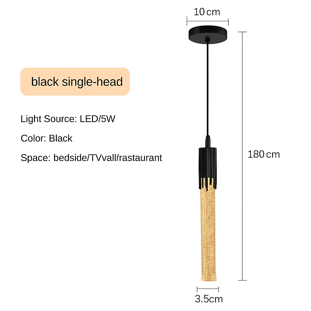 Modern crystal pendant light with LED