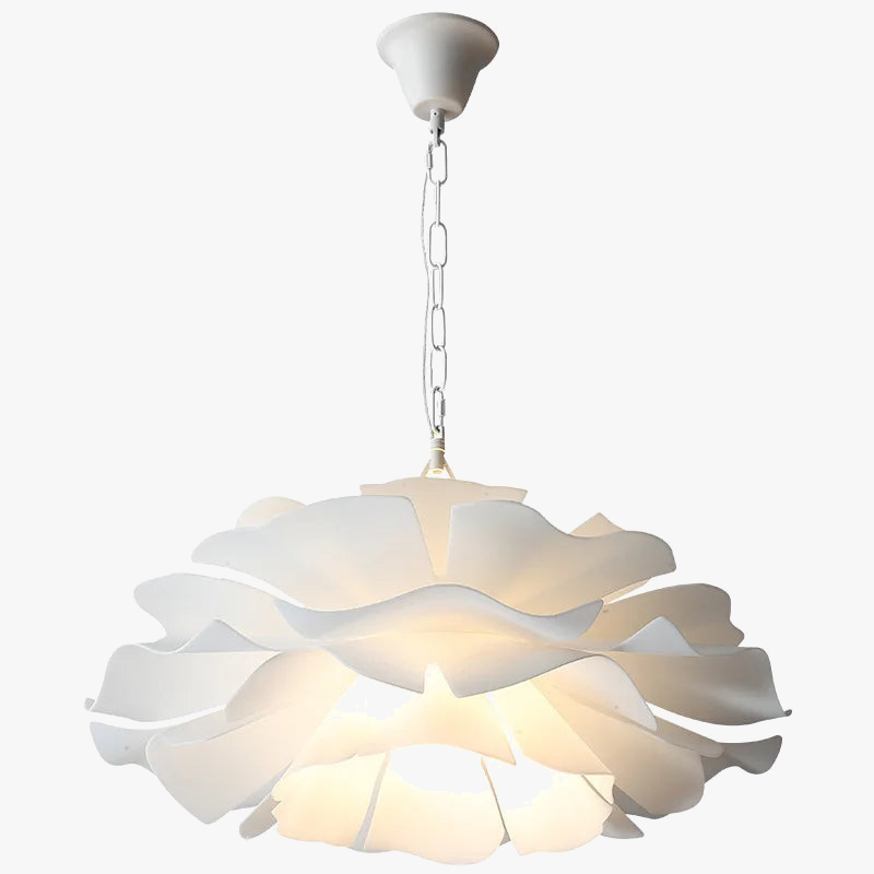 Acrylic flower pendant light