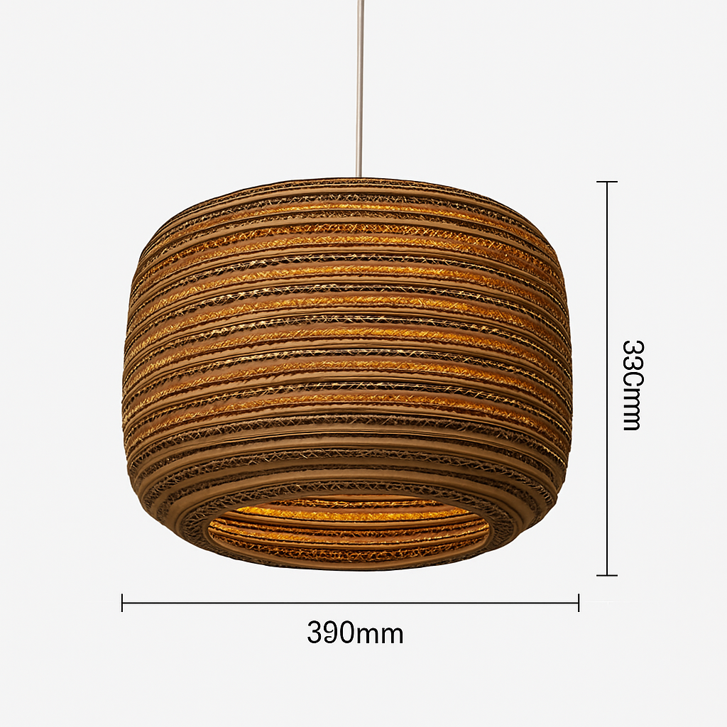 Paper pendant light (various shapes) - vue 7 sur 17
