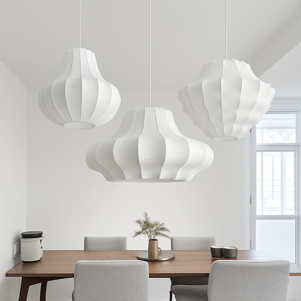 New style silk pendant light
