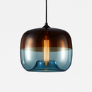 Coloured glass designer LED pendant apple