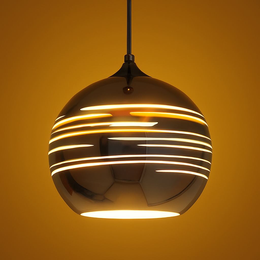 Mirror glass pendant light for loft, bar and restaurant