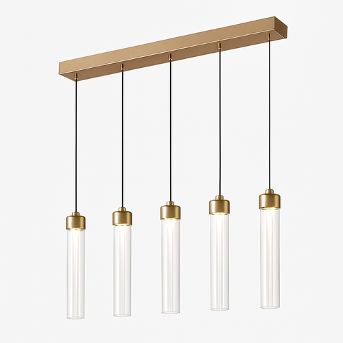 Postmodern style striped glass pendant light for creative decoration - vue 9 sur 10