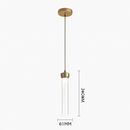 Postmodern style striped glass pendant light for creative decoration