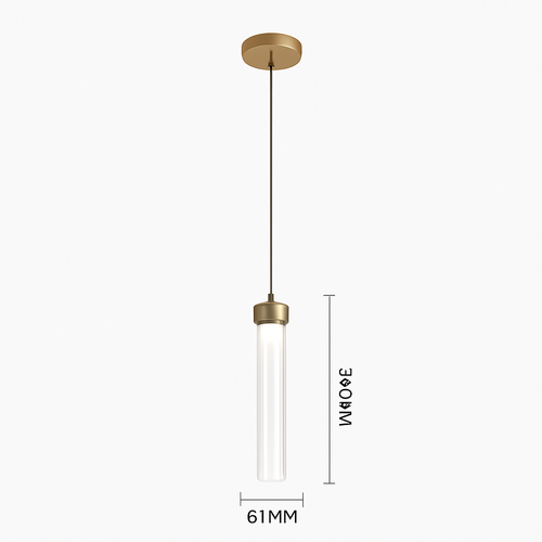 Postmodern style striped glass pendant light for creative decoration - vue 11 sur 10