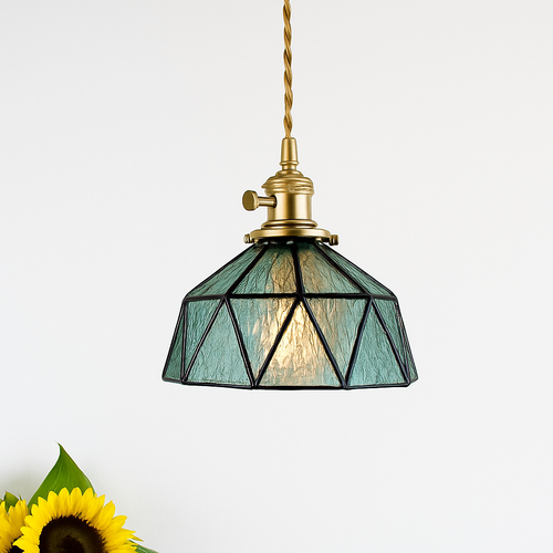 Scandinavian glass pendant light for modern decor - vue 4 sur 23