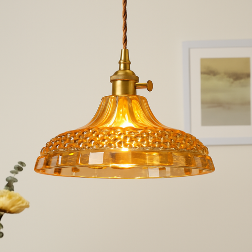 Scandinavian glass pendant light for modern decor - vue 13 sur 23